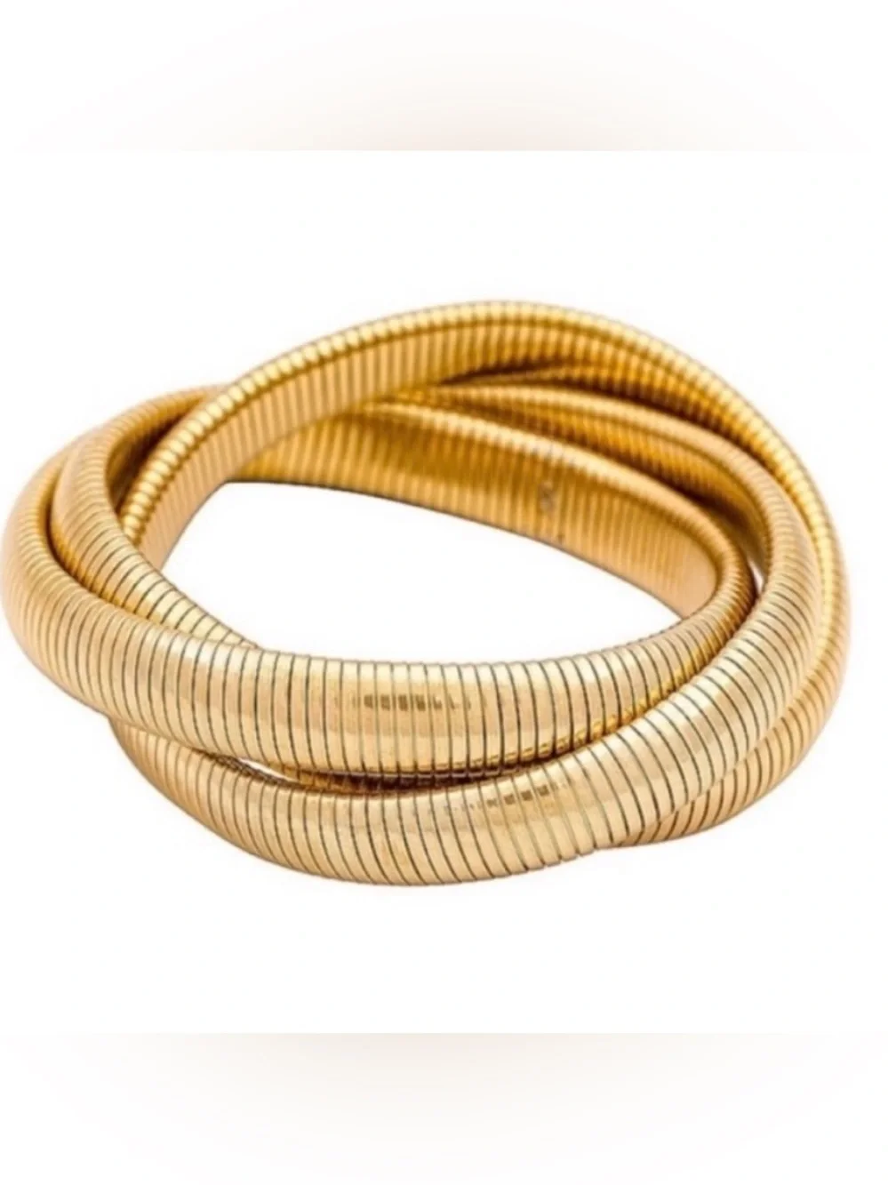NWOT 18K Gold Plated Wrap Twist Bracelet